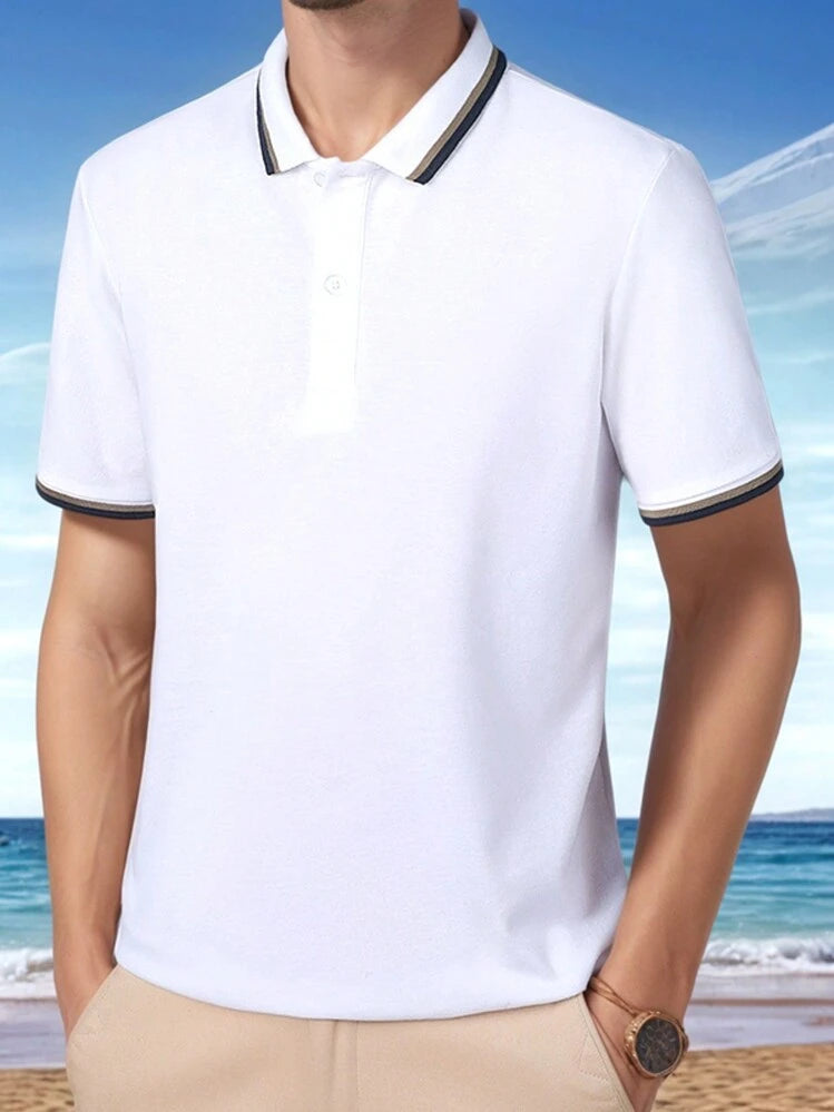 Camisa Polo Masculina Esportiva Respirável Leve Kit 2 Unidades