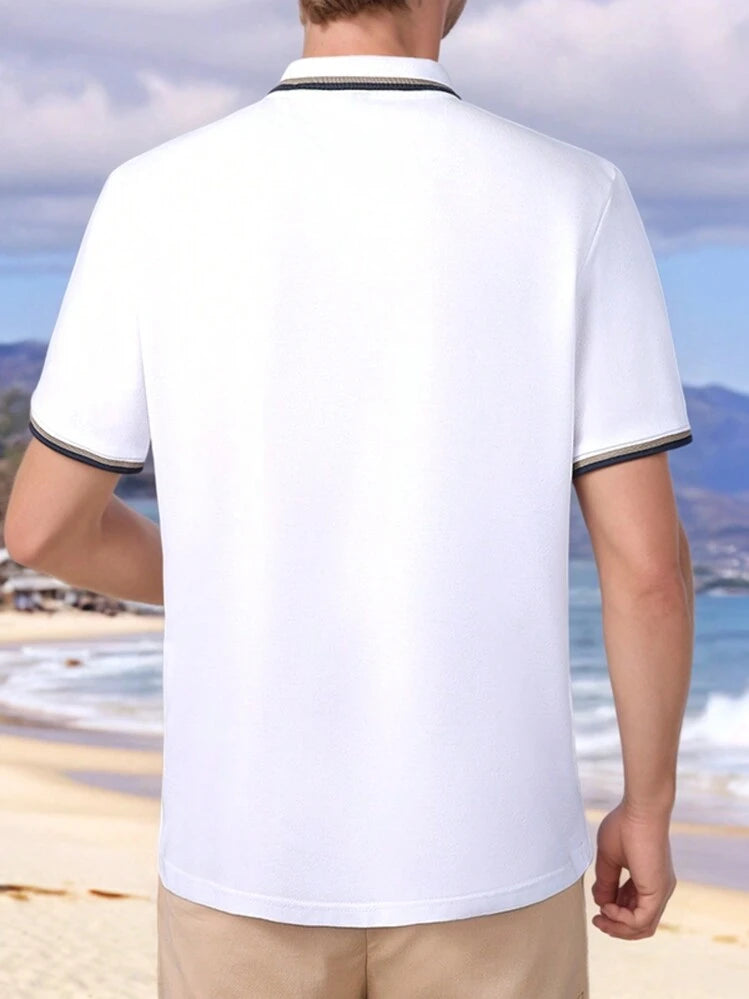 Camisa Polo Masculina Esportiva Respirável Leve Kit 2 Unidades
