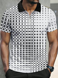 Manfinity Sport Corelite Men's Geometric Print Sports Polo T-Shirt