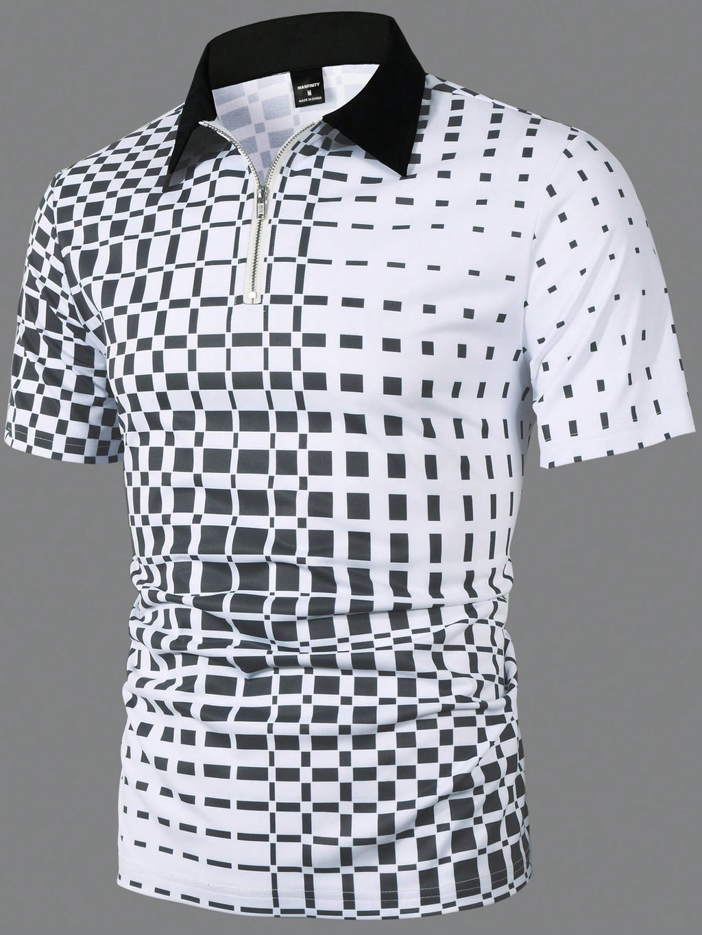 Manfinity Sport Corelite Men's Geometric Print Sports Polo T-Shirt