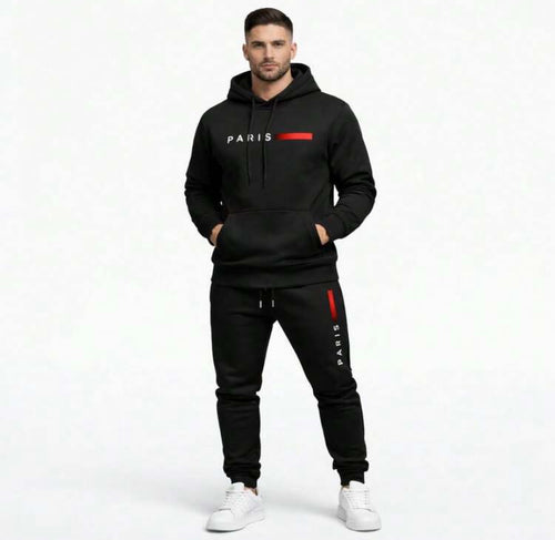 Conjunto Blusa Moletom Canguru Masculino + Calça de Abrigo Frio
