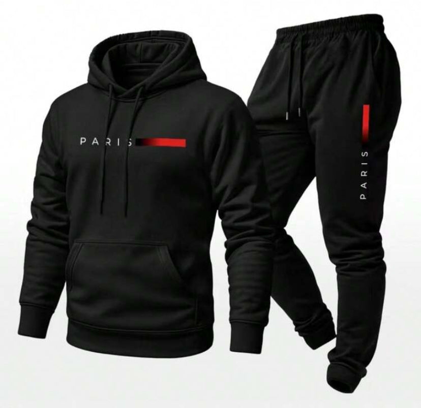 Conjunto Blusa Moletom Canguru Masculino + Calça de Abrigo Frio