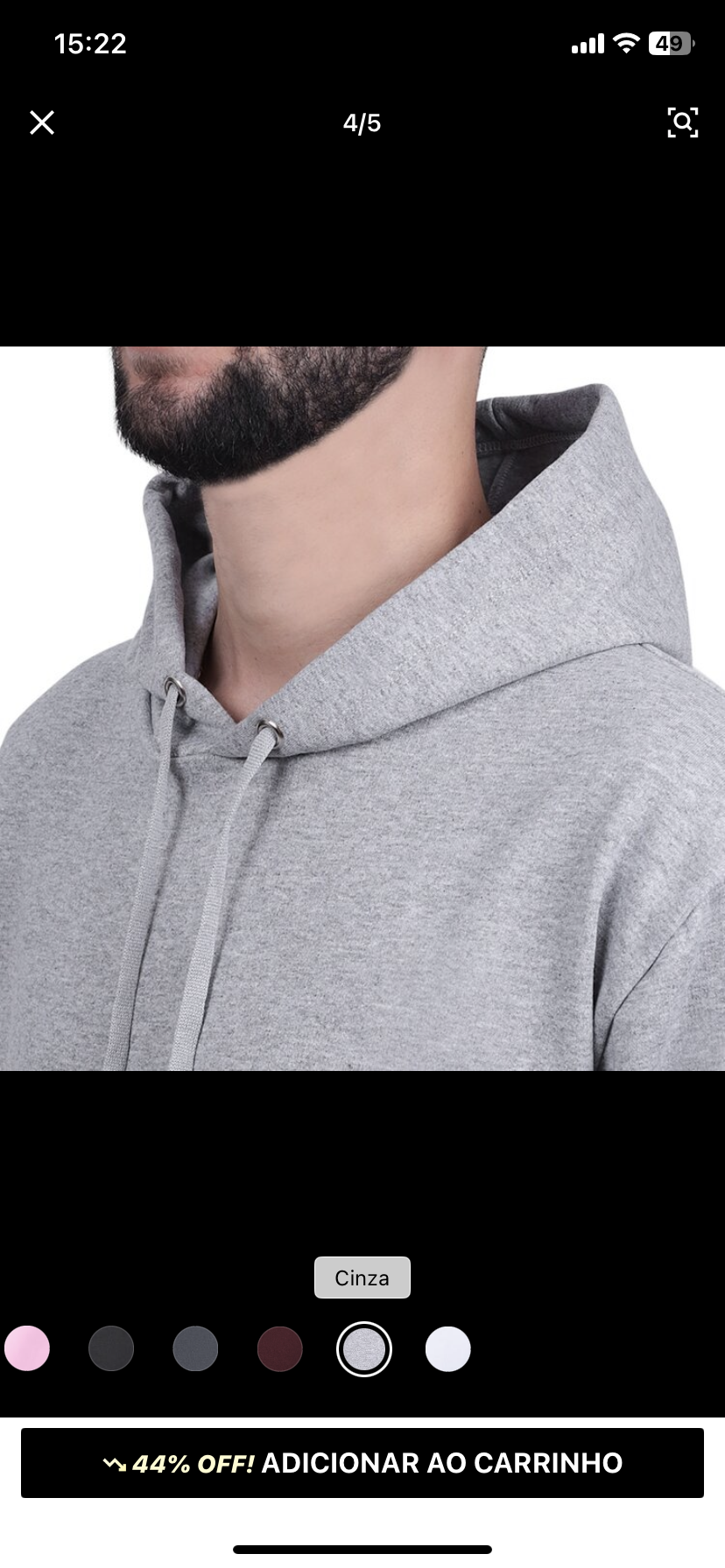 Kit Moletom Conjunto Canguru + Calça Flanelado Unissex Com Capuz Algodão Liso Sem Estampa