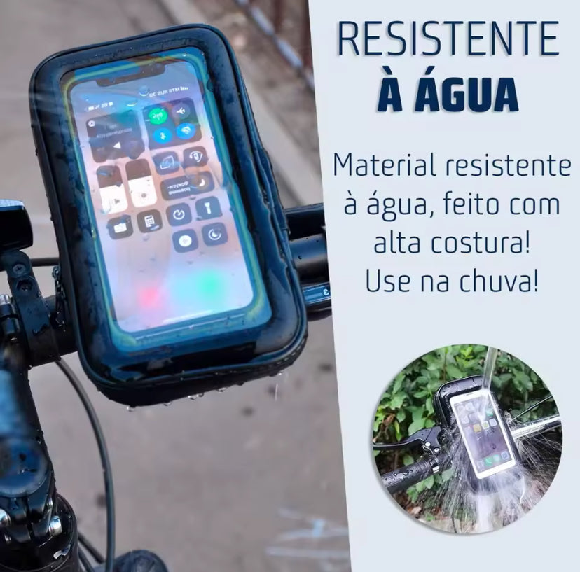 Suporte Capa De Celular Para Moto E Bicicleta A Prova D'agua 6.6 Polegadas
