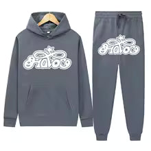 Conjunto de Moletom 2 Peças Y2K Harajuku Hip-hop Casual