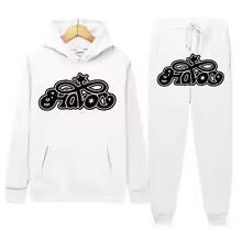 Conjunto de Moletom 2 Peças Y2K Harajuku Hip-hop Casual