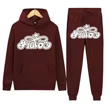 Conjunto de Moletom 2 Peças Y2K Harajuku Hip-hop Casual