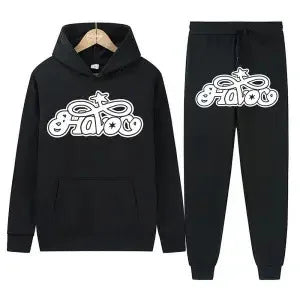 Conjunto de Moletom 2 Peças Y2K Harajuku Hip-hop Casual