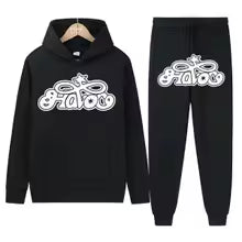 Conjunto de Moletom 2 Peças Y2K Harajuku Hip-hop Casual