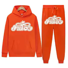 Conjunto de Moletom 2 Peças Y2K Harajuku Hip-hop Casual