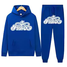 Conjunto de Moletom 2 Peças Y2K Harajuku Hip-hop Casual