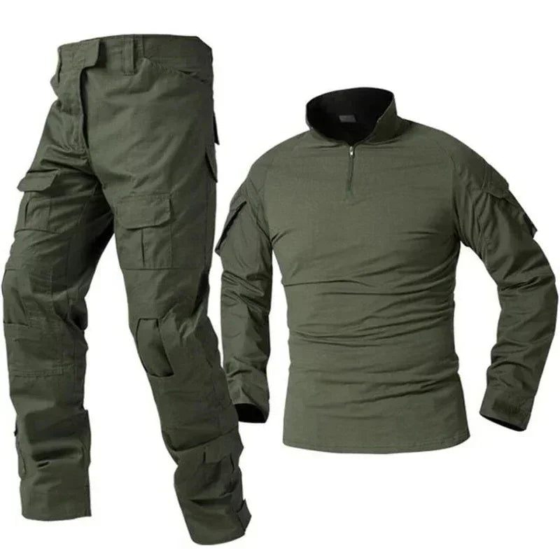 Conjunto Tático Militar Masculino Uniforme Outdoor Treinamento Paintball Resistente