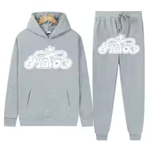 Conjunto de Moletom 2 Peças Y2K Harajuku Hip-hop Casual