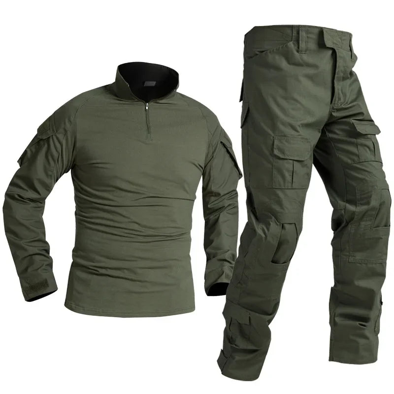 Conjunto Tático Militar Masculino Uniforme Outdoor Treinamento Paintball Resistente