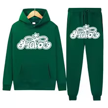 Conjunto de Moletom 2 Peças Y2K Harajuku Hip-hop Casual