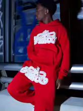 Conjunto de Moletom 2 Peças Y2K Harajuku Hip-hop Casual