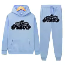 Conjunto de Moletom 2 Peças Y2K Harajuku Hip-hop Casual