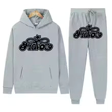 Conjunto de Moletom 2 Peças Y2K Harajuku Hip-hop Casual